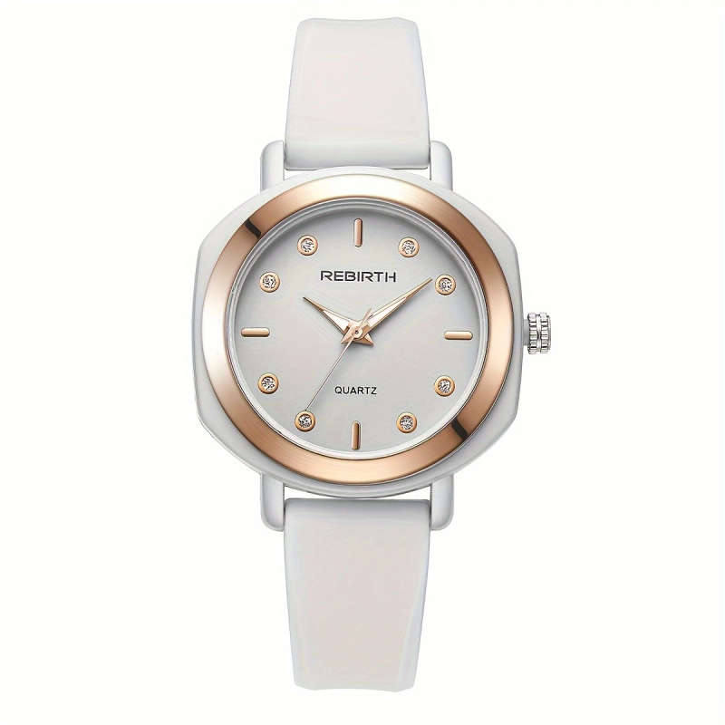 1pc Cute Wind High Appearance Level Small Fresh Silica Gel Strap Quartz Watch Color Sent Randomly