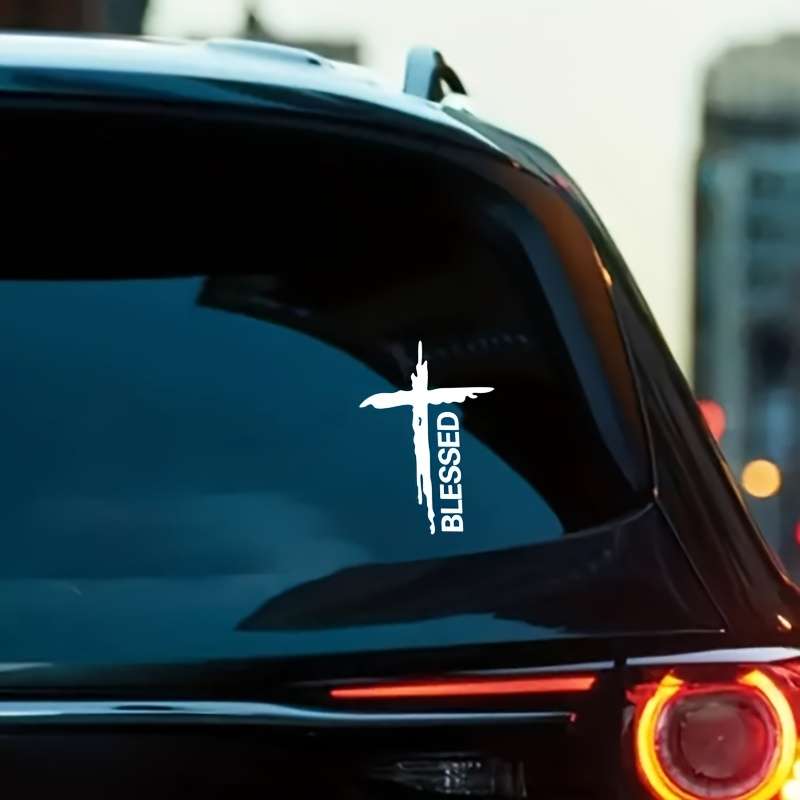 1pc Black Jesus Christian Themed Stickers