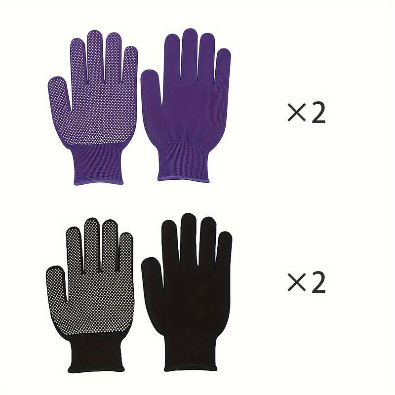 4Pairs BlackAnd Blue Multi Purpose Work Gloves