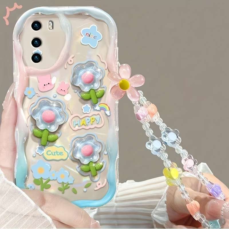 1pc Transparent Blue For Samsung Galaxy S24 FE Phone Cases