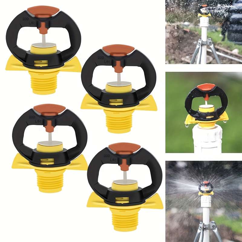 4Pcs 4 Point Rotating Sprinkler Nozzles