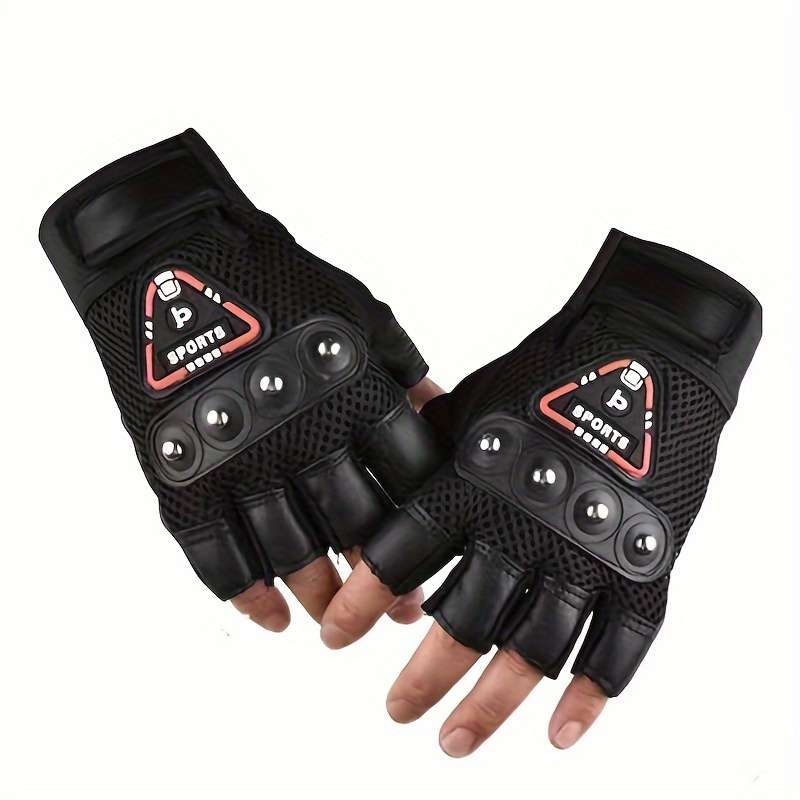 1 Pair Black One Size Outdoor Sports Gloves