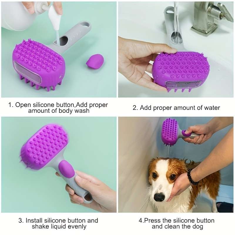 1pc Purple Pet Comb