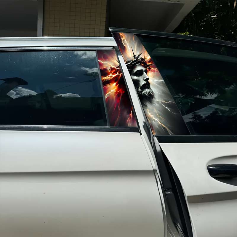 2pcs  Jesus Christian Themed Stickers