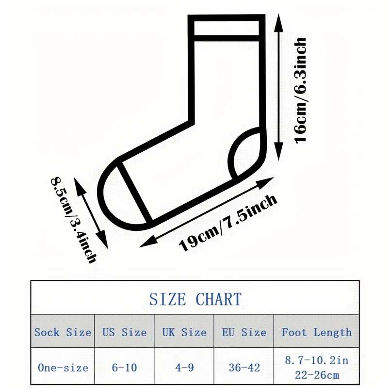 Sock 5Pairs  One Size