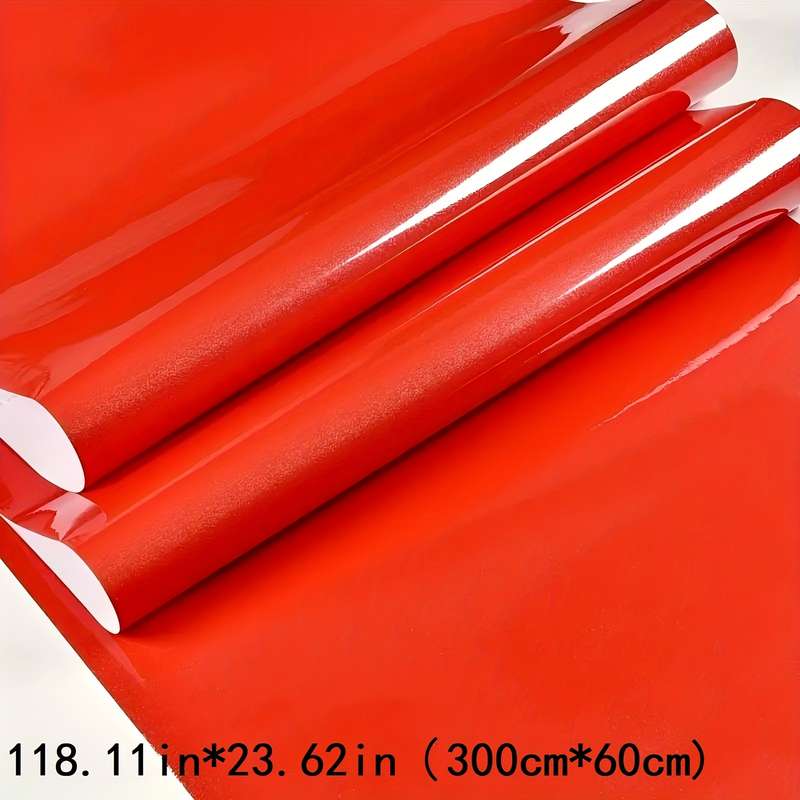 1PC Wall Stickers Red 118.11inX23.62in 300cmX60cm