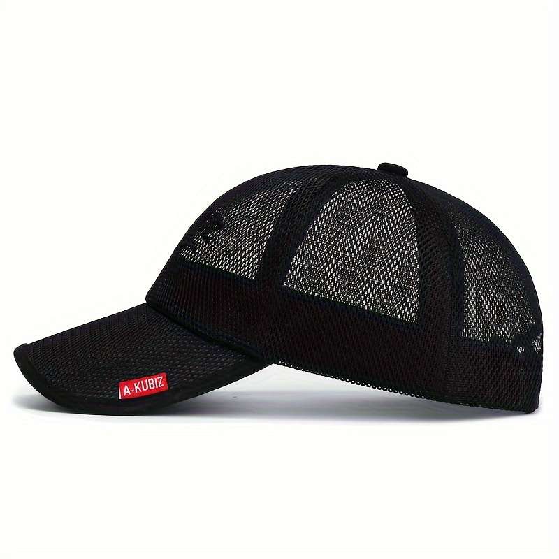 1pc Summer Breathable Mesh Hat For Men And Women Casual Trucker Hat Adjustable Soft Top Baseb