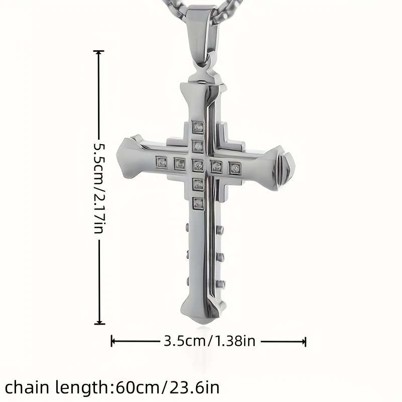 1 Piece Golden Add Silvery Jesus Theme Pendant