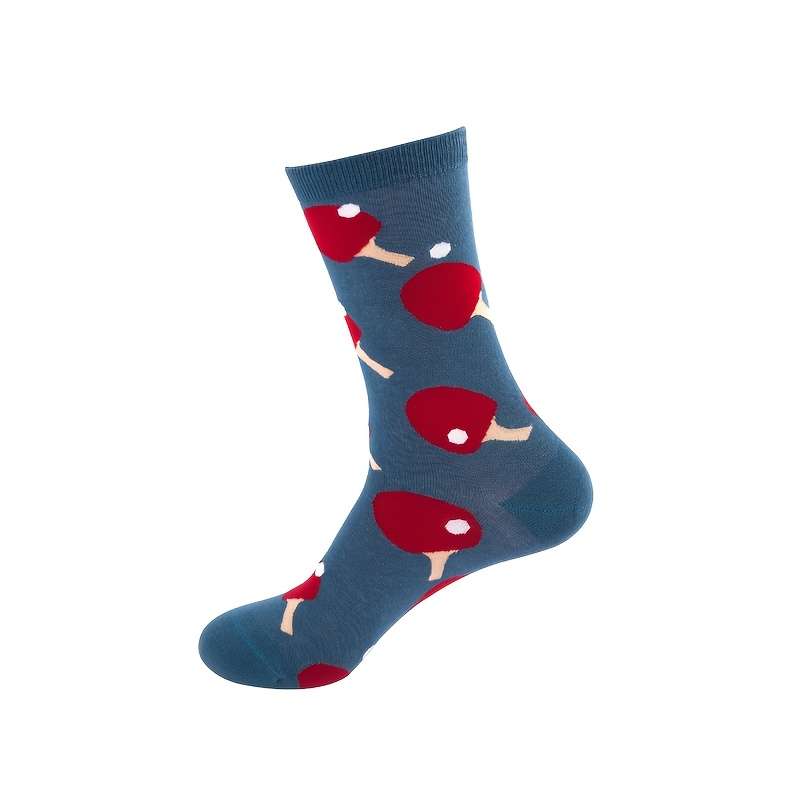 1 Pair Basketball Pattern One Size Socks