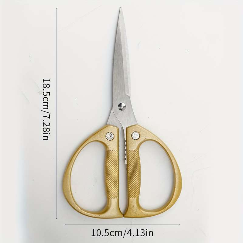1pc Stainless Steel Kitchen Scissors Heavy Duty Chicken Bone Scissors With Ergonomic Handles