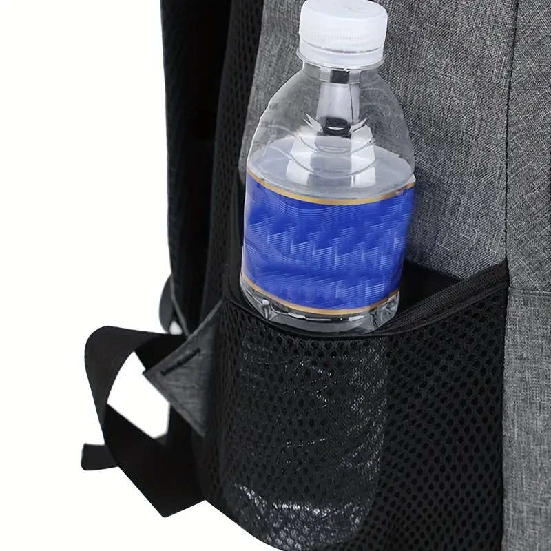 1pc Versatile Nylon Backpack for Men Lightweight Large Capacity for Travel Cycling