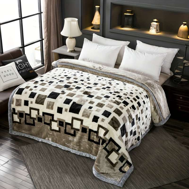 1ps Blanket Color Blue And White size 150x200cm