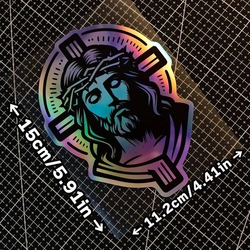1pc  Jesus Christian Themed Stickers
