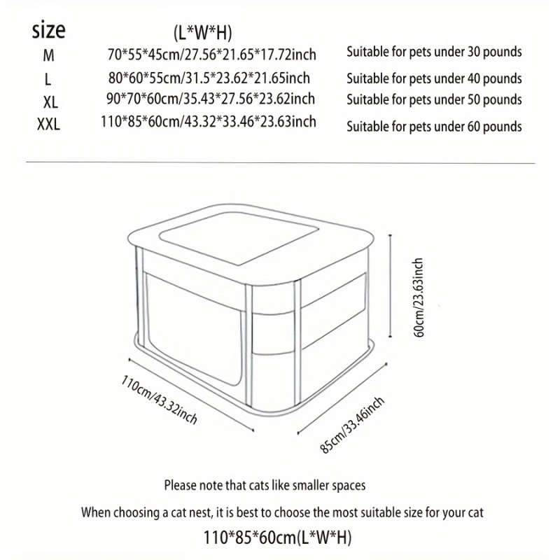 1pc Portable Polyester Modern Pet Tent