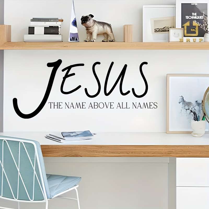 1pc  Black Jesus Christian Themed Stickers