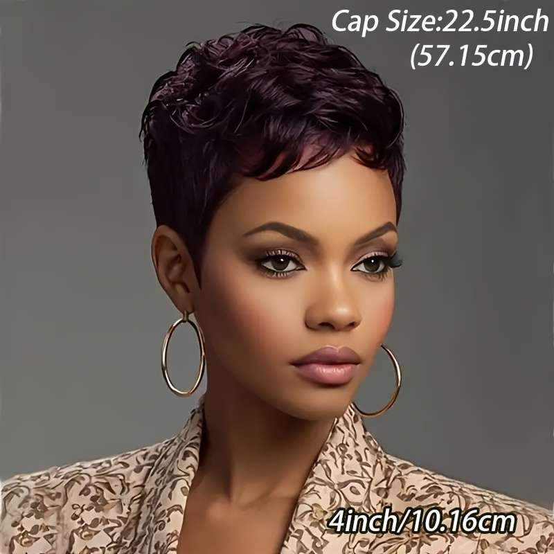 1Pc Black 10.16cm Fashion Design Wig
