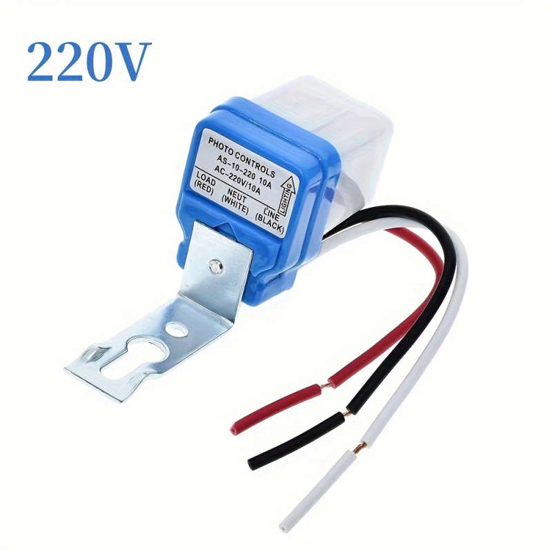 1pc Automatic Auto On Off Photocell Street Light Switch 220V 10A Photo Control Photoswitch Sensor