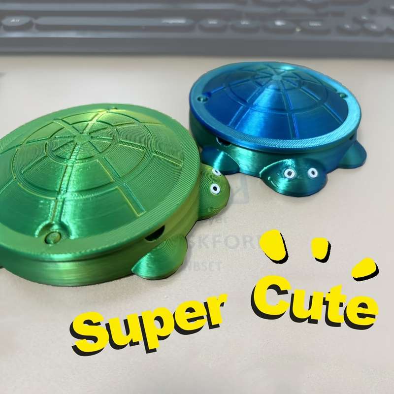 1pc Cute Turtle Shaped Ashtray Contemporary Style Plastic Material Alien Design No Need for Pow