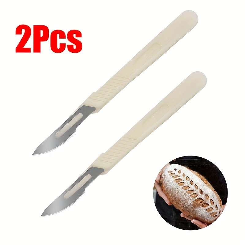 1pc Stainless Steel Bread Knife with Serrated Edge Perfect for Baking Carbon Steel Blade Food-S