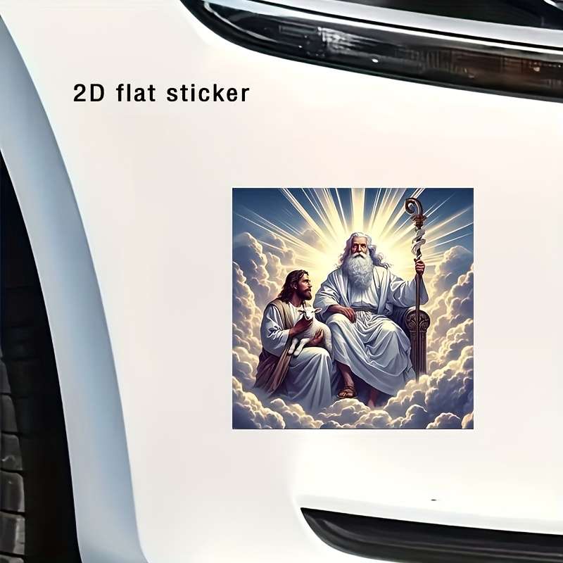 1pc 15.24cm Jesus Christian Themed Stickers