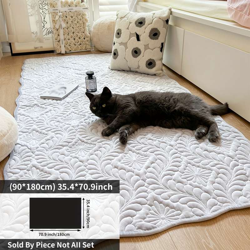 1Pc Beige 35.4x70.9inch 90x180cm Floor Mat