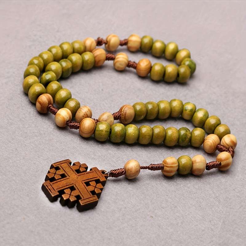 1 Piece Green Jesus Theme Pendant