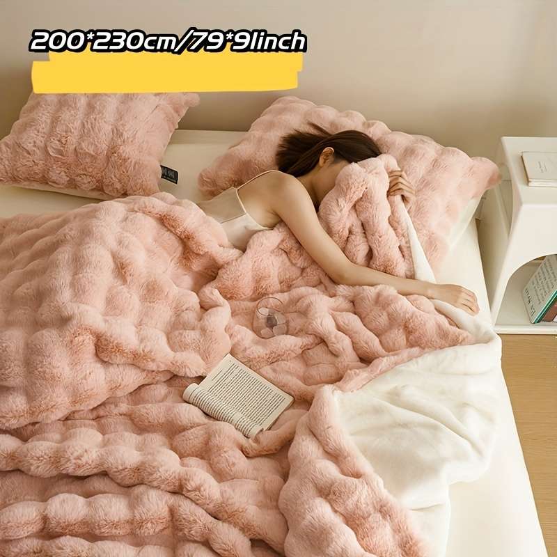1ps Blanket Color Pink White Edge size 100x150cm