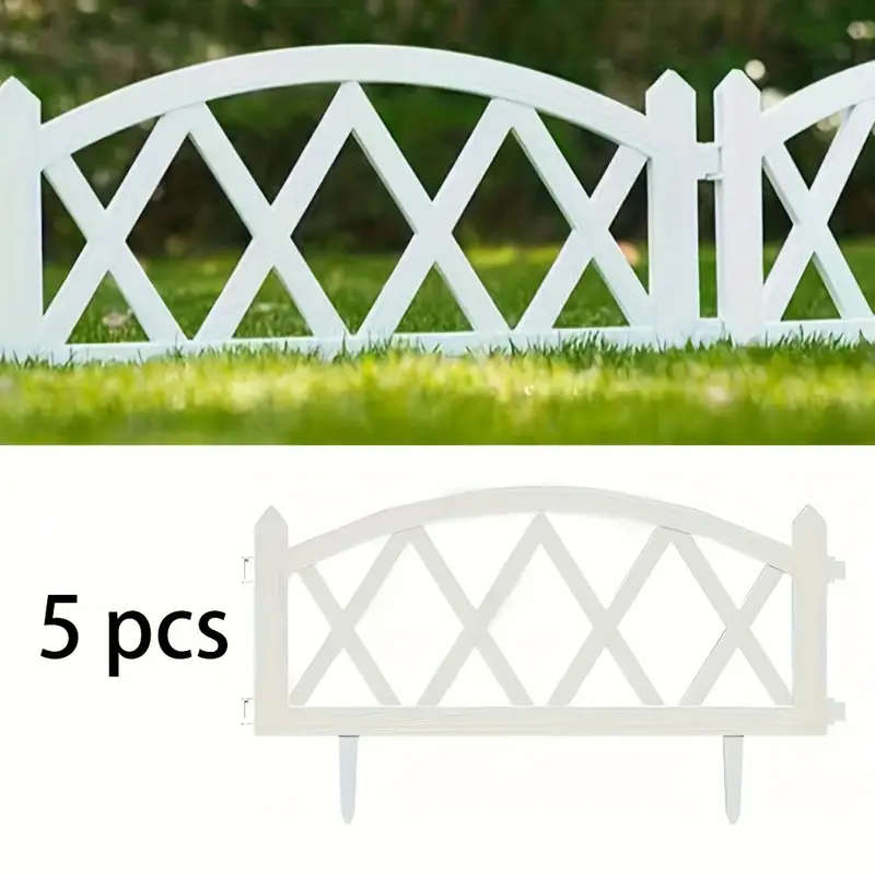 5pcs European Style Outdoor Plastic Fence