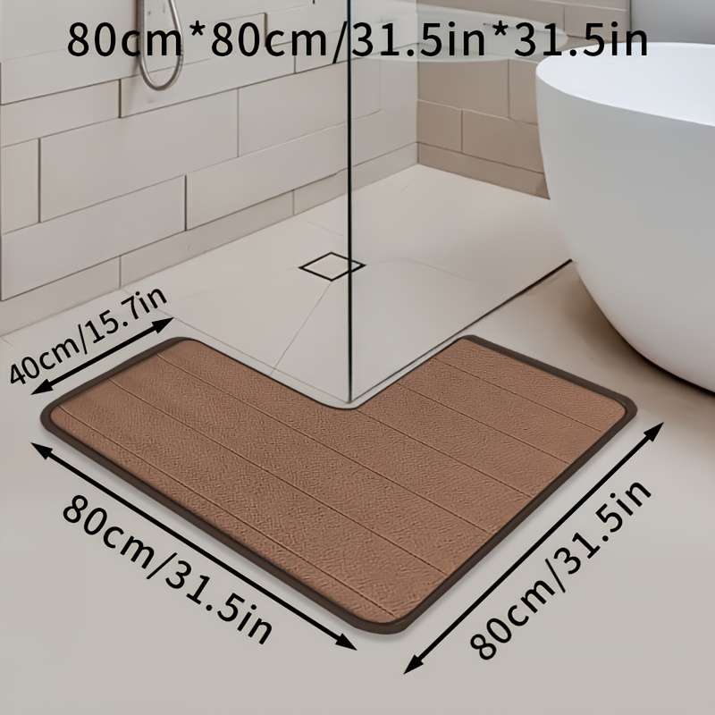 1Pc Coffee 1 100.0x100.0cm Floor Mat