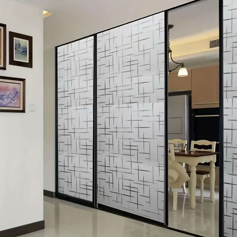 1pc 60cmx200cm 23.6inx78.7in Material PVC Door And Window Stickers