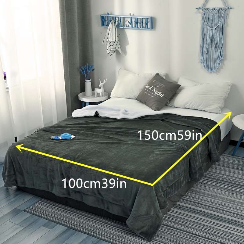 1ps Blanket Color Blue Grey size 200x230cm
