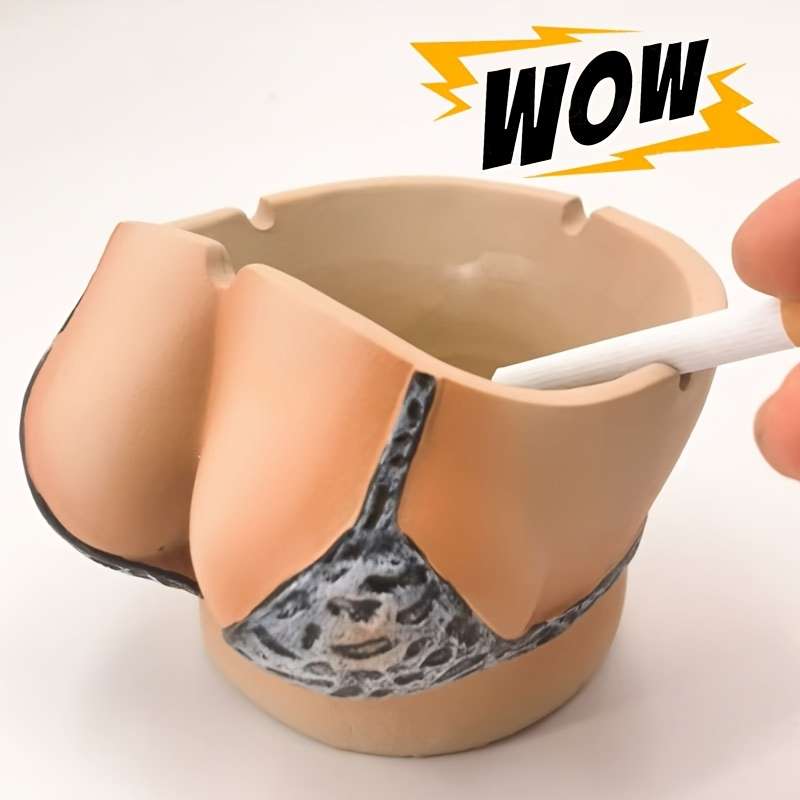 1pc Fashionable ceramic ashtray a stylish indoor ornament a desktop decoration and a trendy