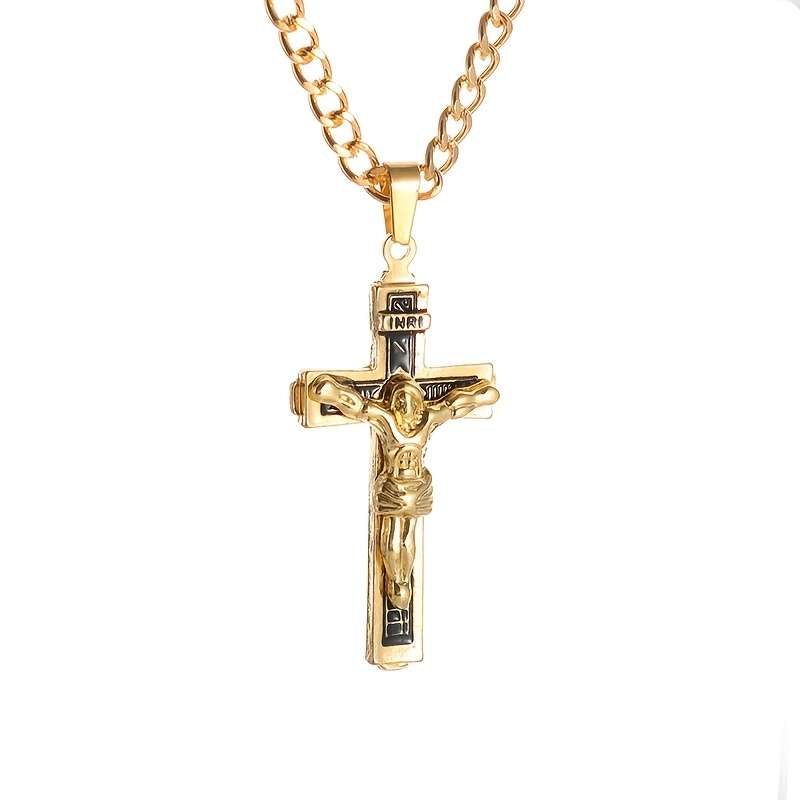 1 Piece GoldenSilvery Jesus Theme Pendant