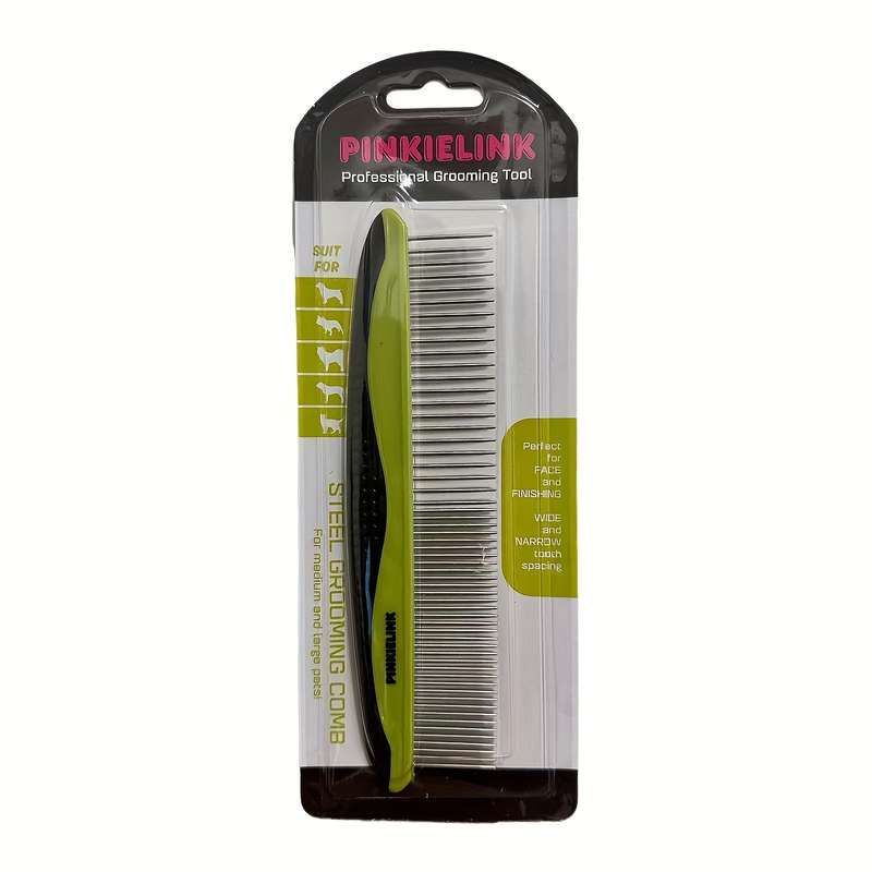 1pc Pet straight Comb Green Pet Comb