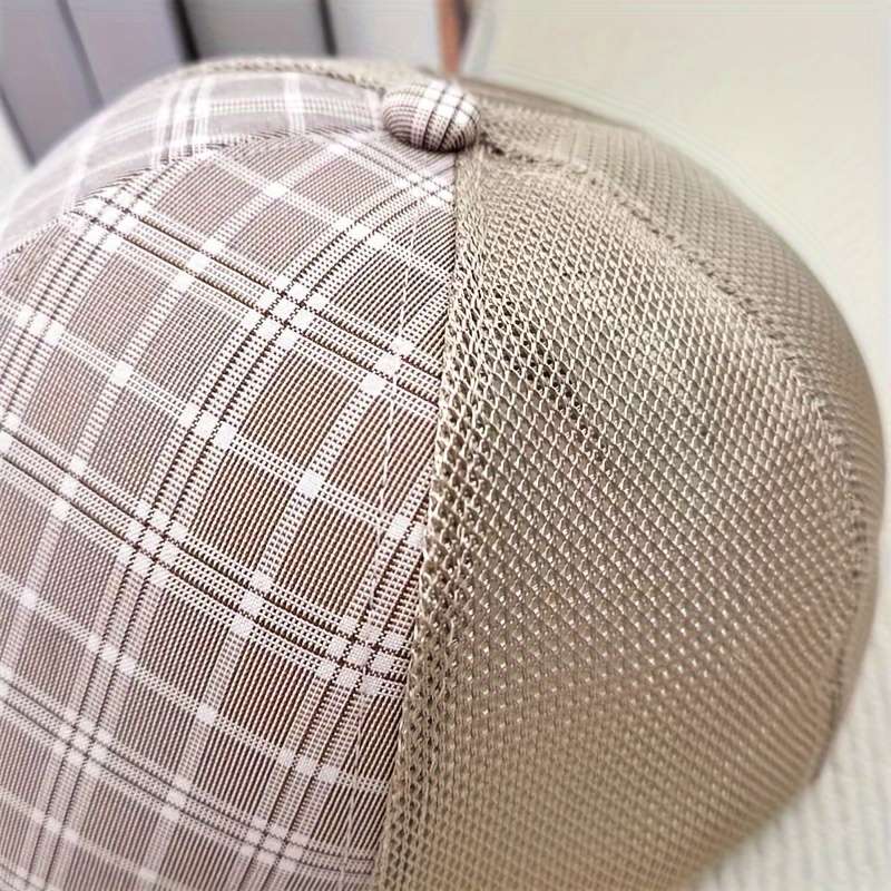 1pc 1907 Outdoor Breathable Mesh Baseball Cap Adjustable Snapback Sun Protection Casual Summer