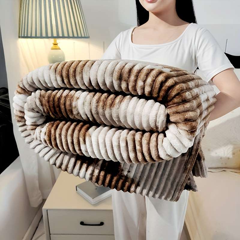 1ps Blanket Color Light Coffee size 100x150cm