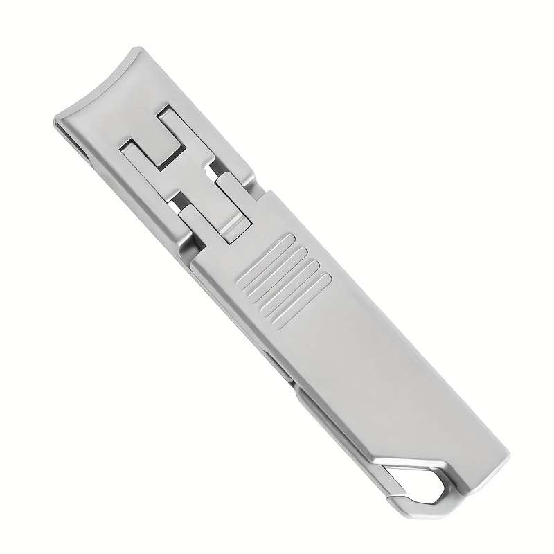 1pc Ultra-Thin Stainless Steel Nail Clippers with Keychain Portable Nail Clippers Modern Styl