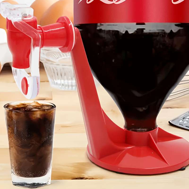 1 Plastic Homemade Beverage Dispenser with Inverted Faucet Stand No Electricity Needed Perfe