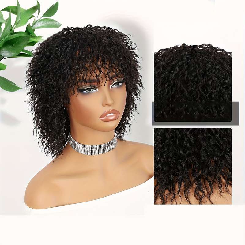 1Pc Light Brown 30.48cm Fashion Design Wig