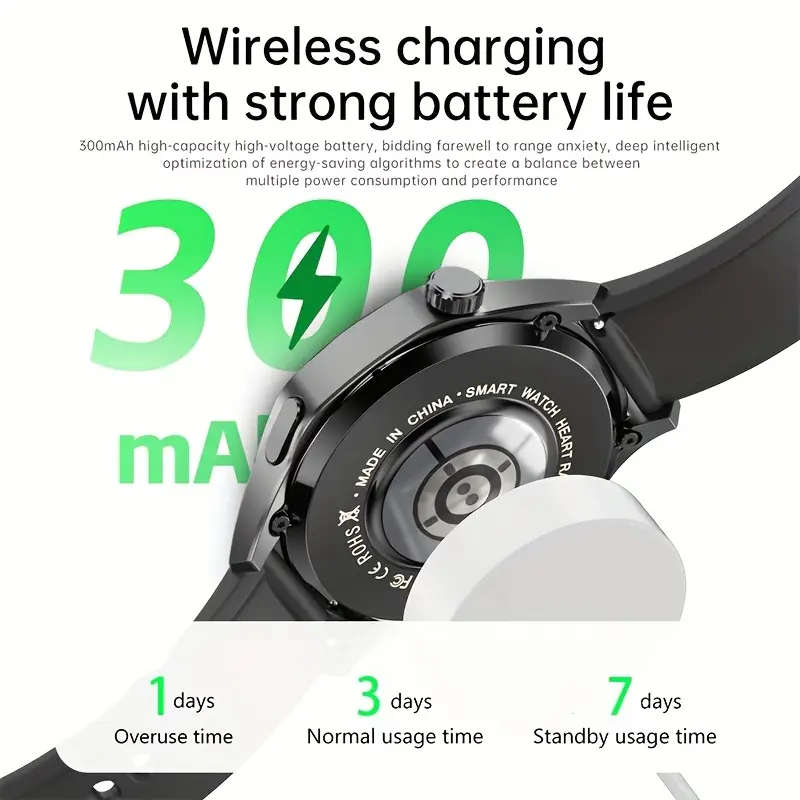   smart watch   1 53 inch   screen   assistant nfc wireless calling   sports     fitness   alloy band non water resistant ideal for camping hiking perfect gift for christmas new year details 5