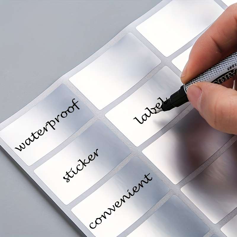160 Pcs Multi-Purpose PET Waterproof Labels for Kitchen Organization Suitable for Containers