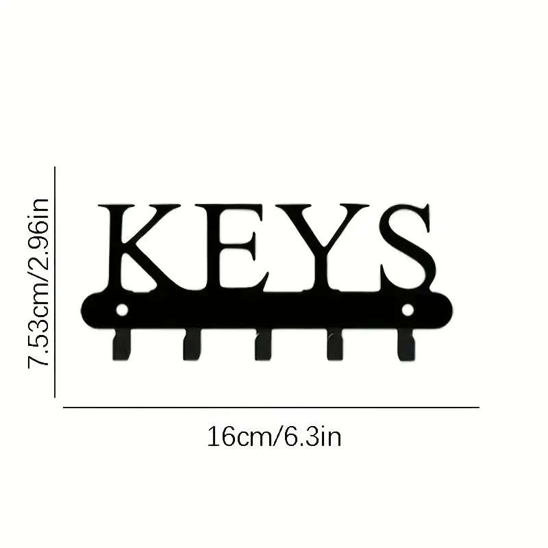 1 Metal Wall-Mounted Keychain