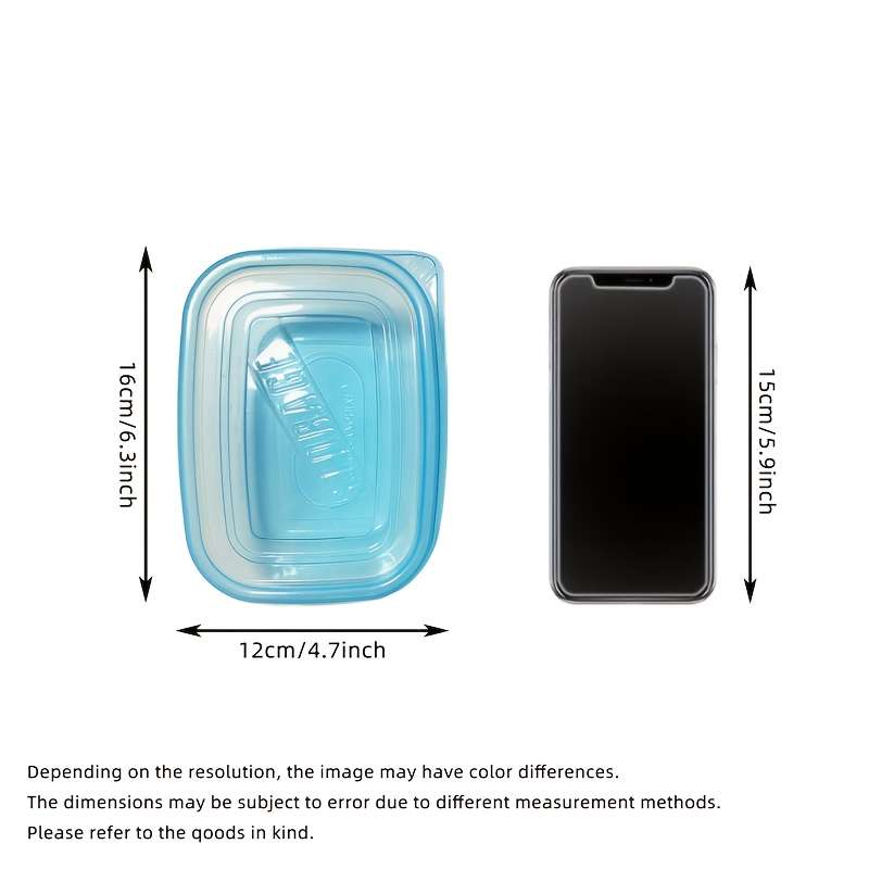10pcs Stackable BPA-Free Plastic Food Storage Containers Set Square Lunch Boxes with Flip Top
