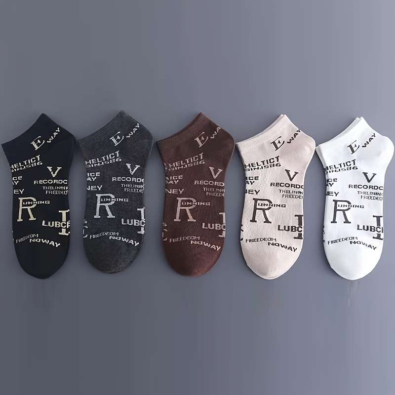 5 Pairs Multicolor One Size High Elastic Socks