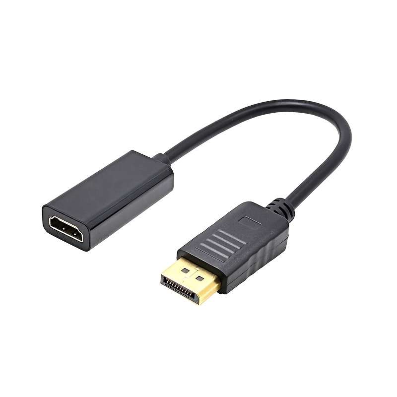 1pc 4K Ultra HD DP to HDTV Adapter Converter USB Type-A to HDTV Cable ABS Material No Batter