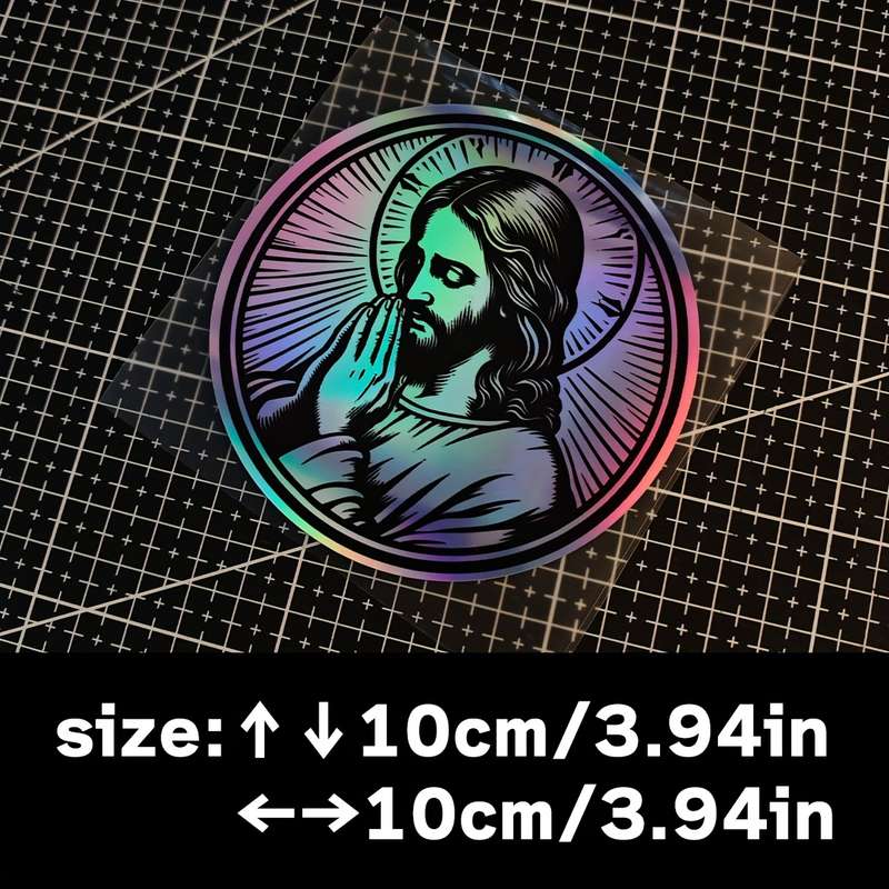 1pc Jesus Christian Themed Stickers