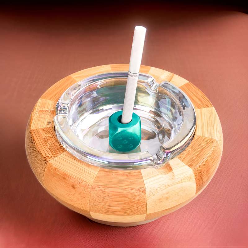 1pc Unique Sieve-Shape Square Metal Ashtray Flame Snuffer Ashtrays for Home Office Decor