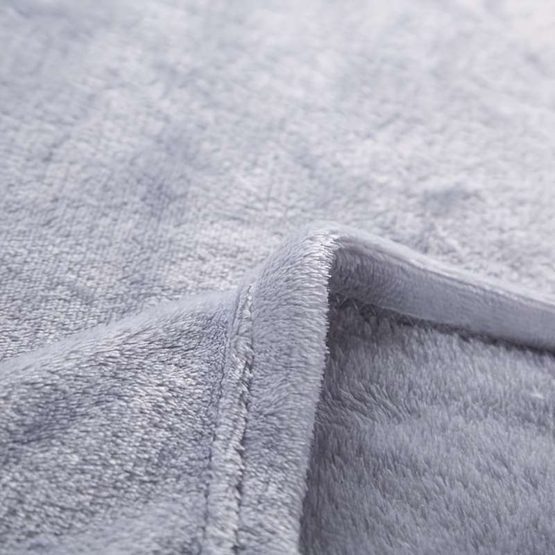 1ps Blanket Color Light Grey size 150x200cm