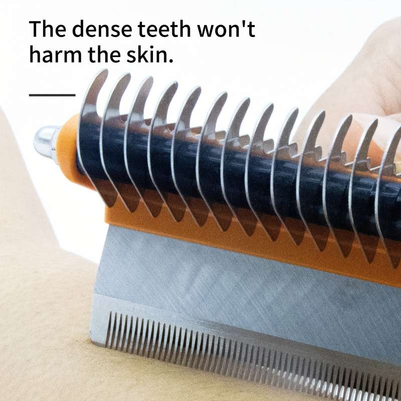 1pc Purple Medium Pet Comb