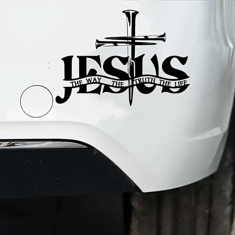 1pc   13.97cmx11.0cm Jesus Christian Themed Stickers